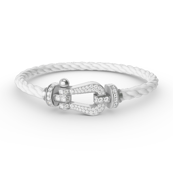 [Kincade Jewelery]FORCE LARGE HORSESHOE FULL DIAMOND BRACELET SILVER
